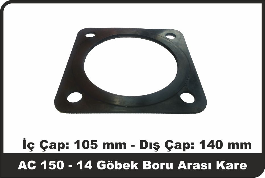 AC-150-14 Göbek Boru Arası Kare